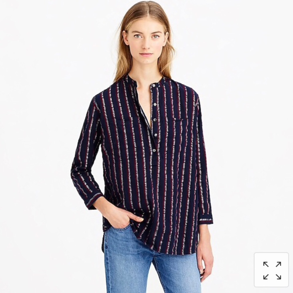 J Crew Stripe Shirt size 00